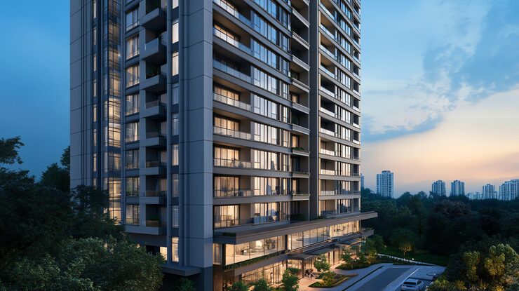 Illustrative render of County Group apartments in Jaipur