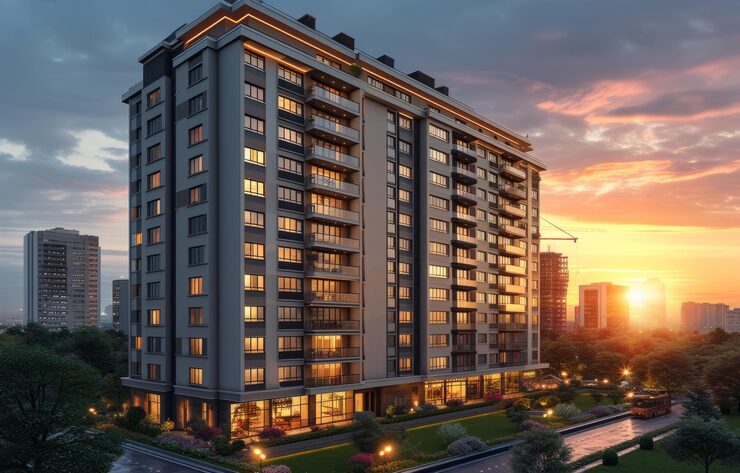 Illustrative render of a residential project by County Group, Jaipur