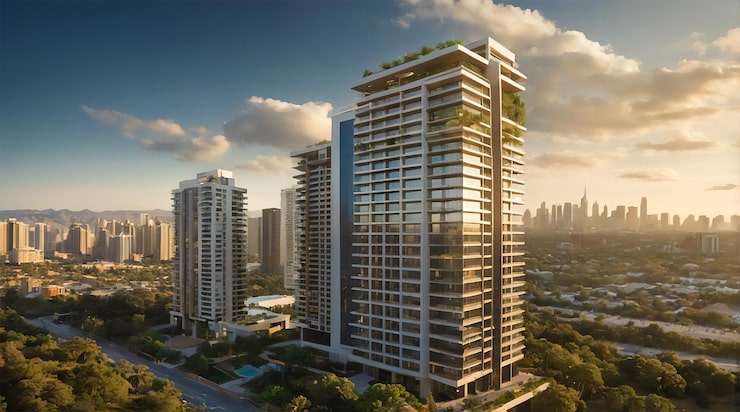 Illustrative render for Ashadeep Rainbow, Jagatpura, Jaipur