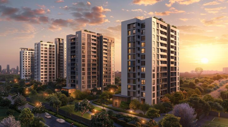 Illustrative render of residential towers in Jaipur