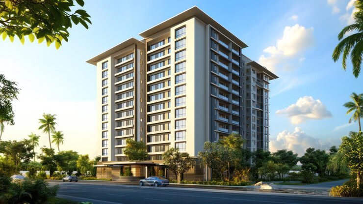 Illustrative render of a residential project by Ashadeep Group, Jaipur