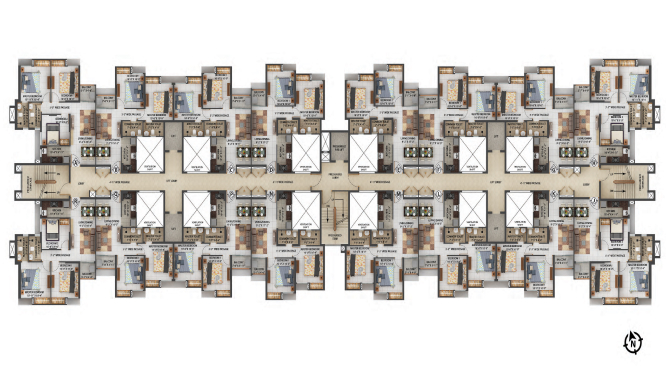 Mahima Ecovista Floor Plans - 3, 4 & 4.5 BHK Layouts
