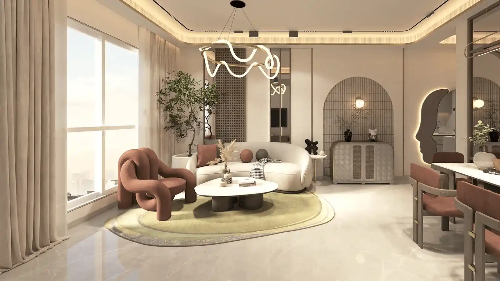 Nehlia Santo Hills Modern Living Room Design